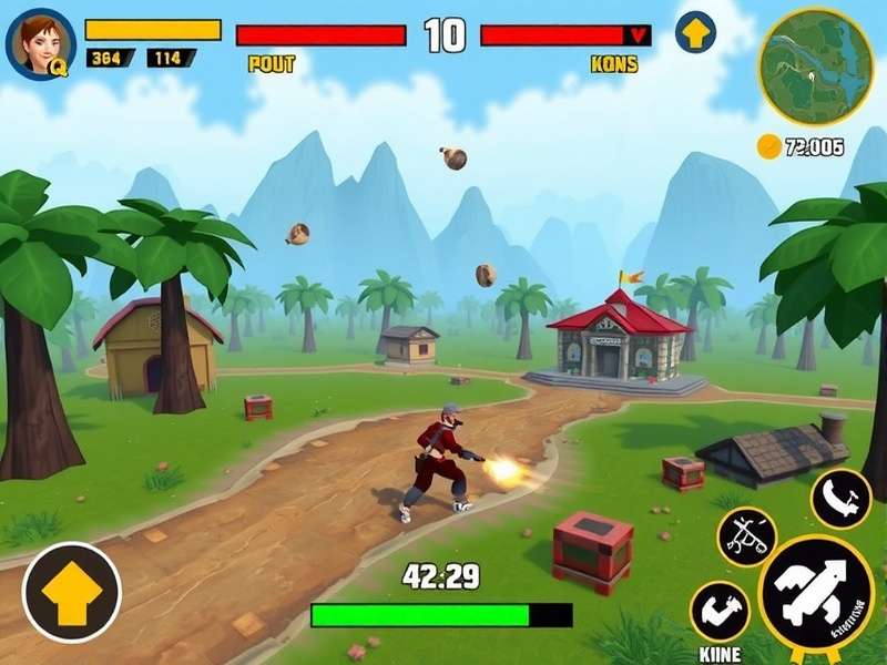 Coco Commando Elite gameplay screenshot showing action sequence